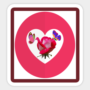 Love Rose Sticker